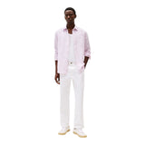 Camicie casual Uomo Tommy Hilfiger - Pigment Dyed Li Solid Rf Shirt - Rosa