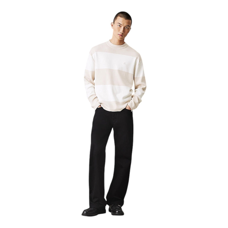 Maglioni Uomo Calvin Klein - Cotton Crew Neck Sweater - Beige