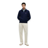 Felpe senza cappuccio Uomo Tommy Hilfiger - Tommy Flag Elevated 1/4 Zip - Blu