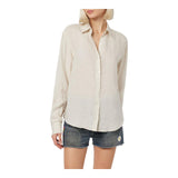 Camicie Donna Mc2 Saint Barth - Meredith Long Sleeve Shirt - Beige