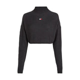 Maglie Donna Tommy Hilfiger - Tjw Garment Dye Badge Sweater - Nero