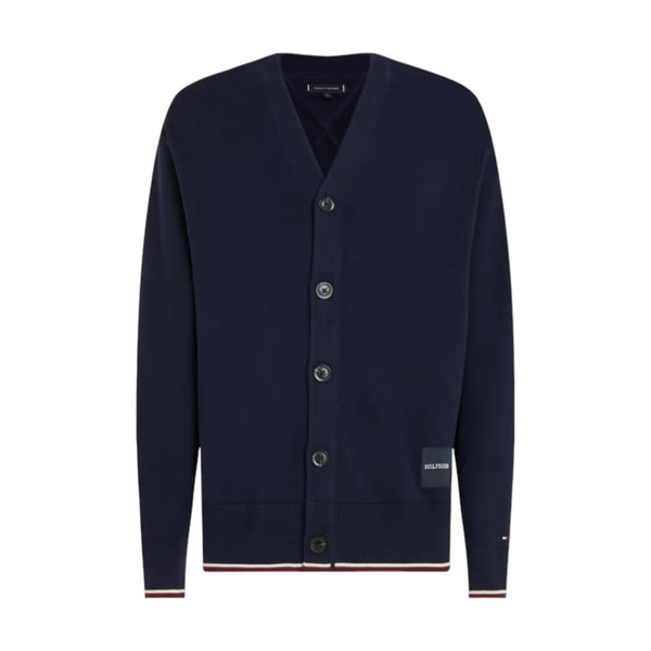 Cardigan Uomo Tommy Hilfiger - Monotype Gs Tipped C - Blu