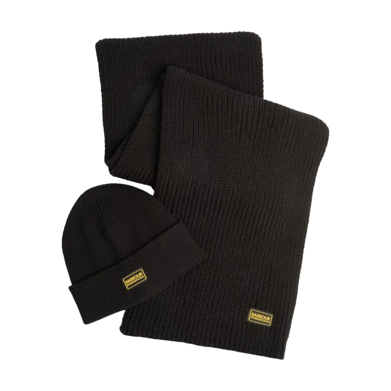 Berretto e Sciarpa Uomo Barbour International - Sweeper Legacy Beanie - Nero