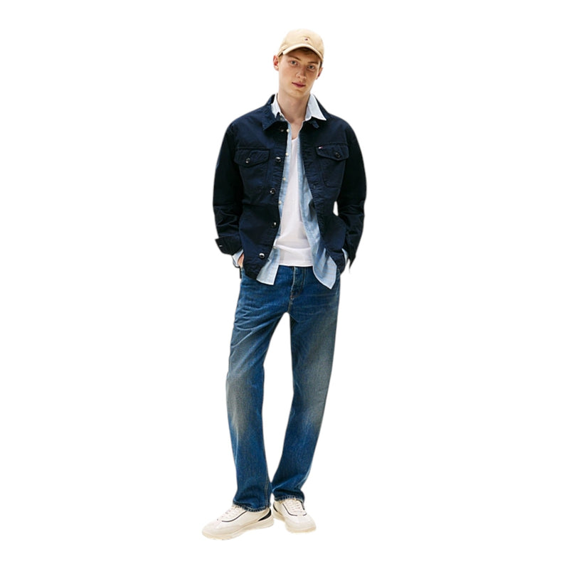 Camicie casual Uomo Tommy Hilfiger - Cotton Twill Shirt Jacket - Blu