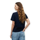 T-shirt Donna Tommy Hilfiger - Th Script Reg C-Nk Ss Tee - Blu