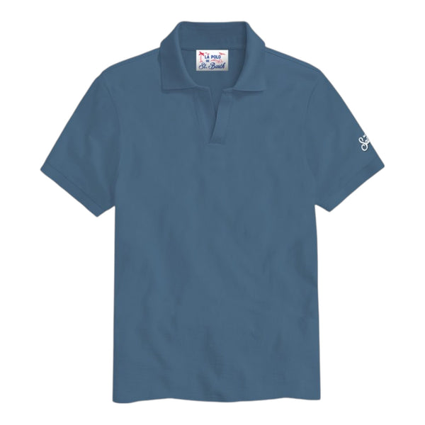 Polo Uomo Mc2 Saint Barth - Charles Polo Piquet - Azzurro