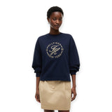 Maglie a manica lunga Donna Tommy Hilfiger - Th Roundal C-Nk Rlx Longsleeve - Blu
