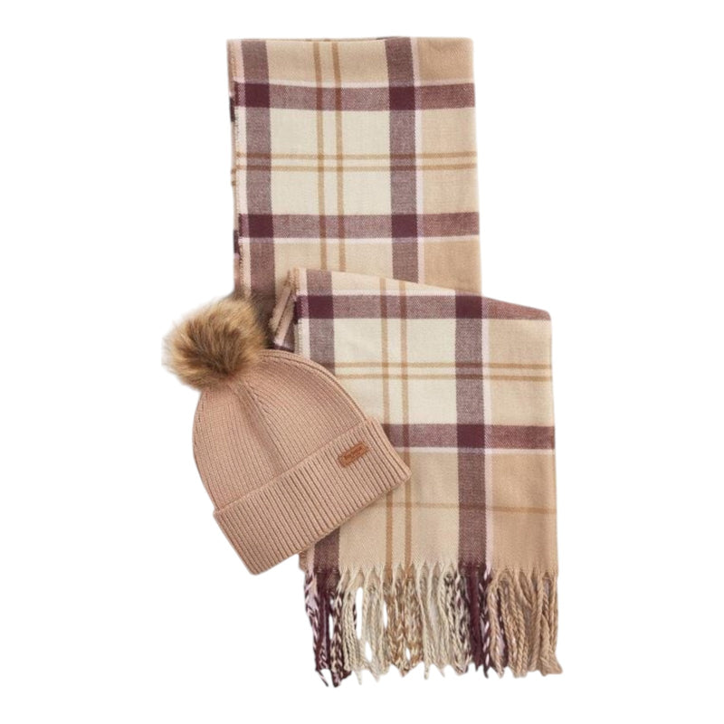 Coordinati invernali Donna Barbour - Dover Beanie & Hailes Scarf - Beige