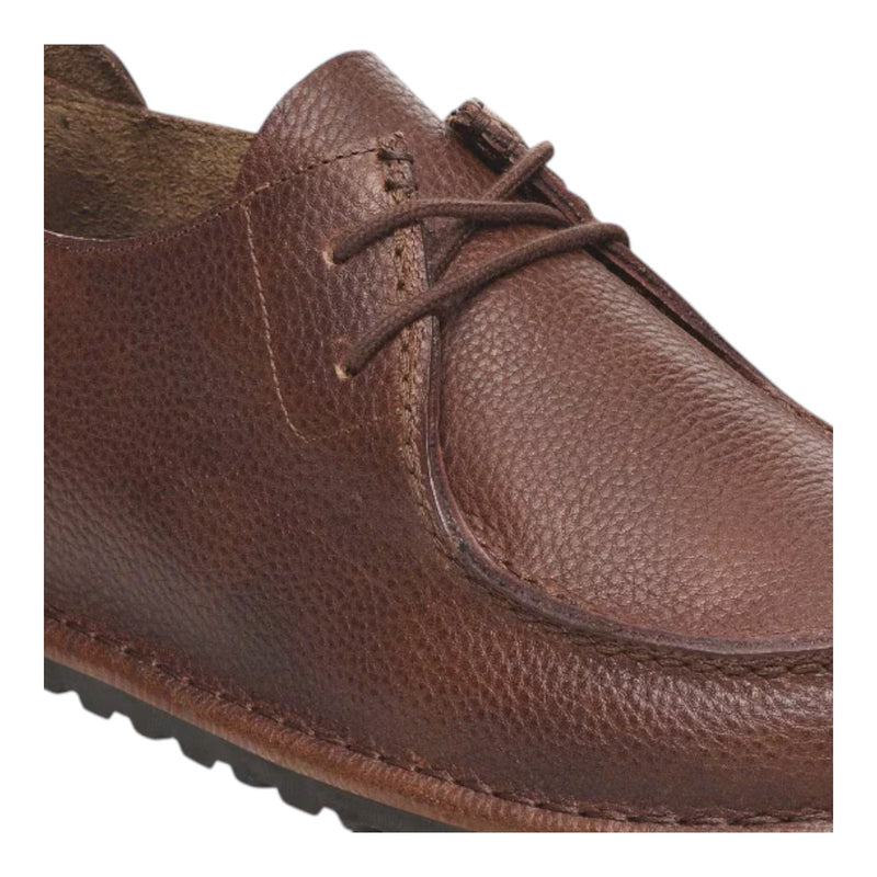 Mocassini Uomo Birkenstock - Utti Lace N roast, Natural Leather - Marrone