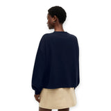 Maglie a manica lunga Donna Tommy Hilfiger - Th Roundal C-Nk Rlx Longsleeve - Blu