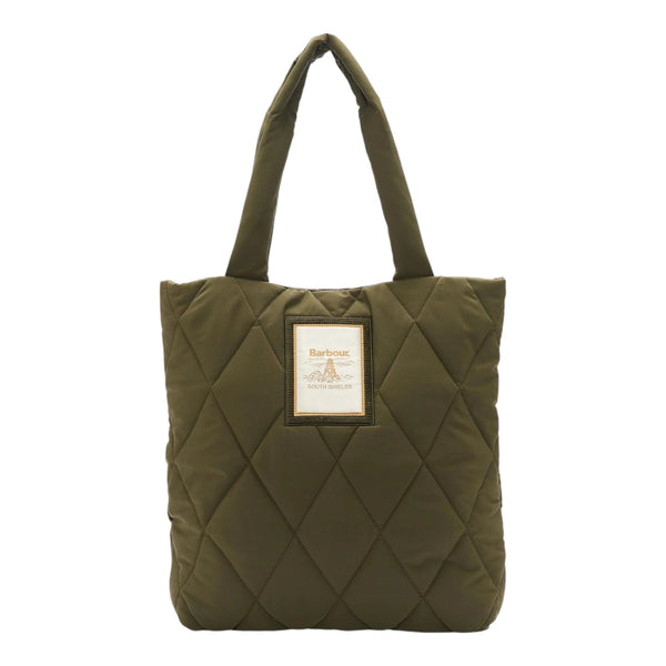 Borse a tracolla Donna Barbour - Mariah Quilted Tote Bag - Verde