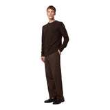 Maglioni Uomo Alpha Studio - Giro Boxy M/L Lana & Cashmere - Marrone