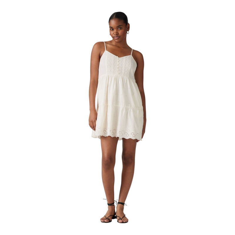 Vestiti casual Donna Levi's - Cora Sl Mini Dress Whisper White - Bianco