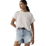 T-shirt Donna Levi's - Lori Linen Dolman Tee - Bianco