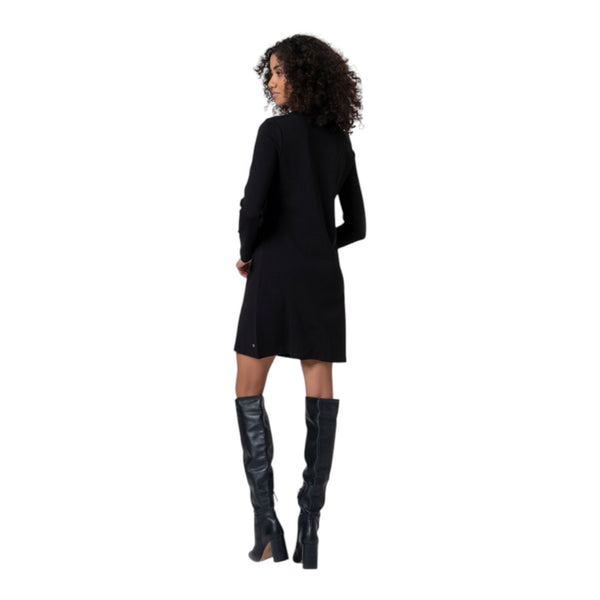 Vestiti casual Donna Surkana - Abito corto con taglio svasato - Nero