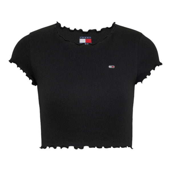 T-shirt Donna Tommy Hilfiger - Tjw Sh Slim Babylock Tee Ext - Nero