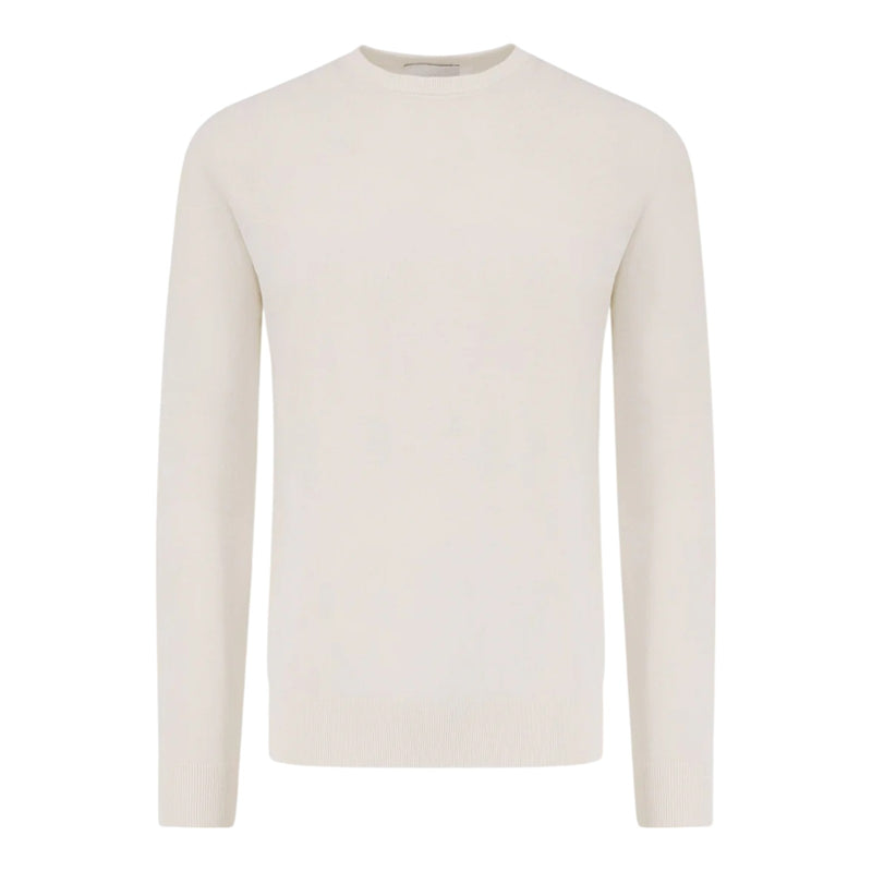 Maglie Uomo Alpha Studio - Girocollo M/L Cotone Crepe Urban Fit - Panna