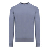 Maglie Uomo Alpha Studio - Girocollo M/L Cotone Crepe Urban Fit - Azzurro