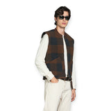 Gilet Uomo Impure - Gilet Zip Mix.boiled Wool - Marrone