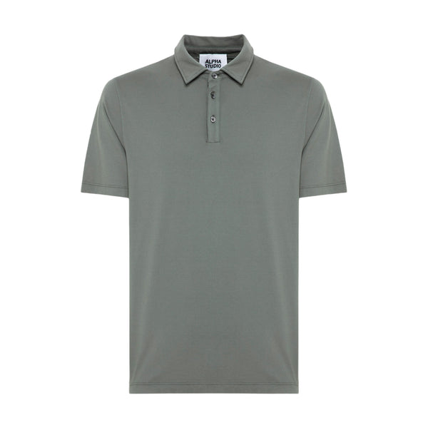 Polo Uomo Alpha Studio - Polo Camicia M/M Ice Cotton - Verde