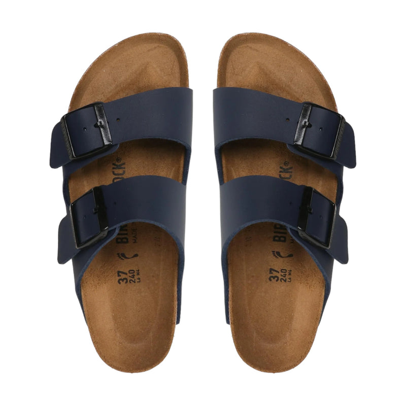 Sandali Uomo Birkenstock - Arizona BS blue, Birko flor Calz. S - Blu