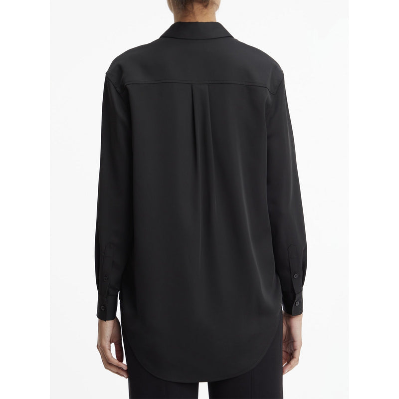 Camicie Donna Calvin Klein - Recycled Cdc Relaxed Shirt - Nero