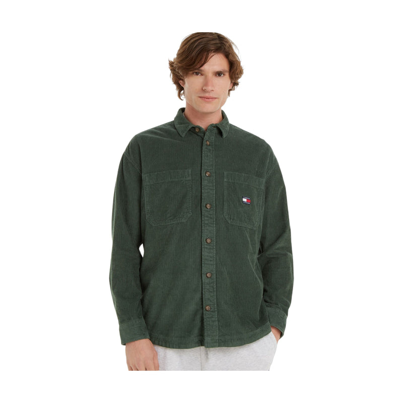 Camicie casual Uomo Tommy Hilfiger - Tjm Casual Corduroy - Verde