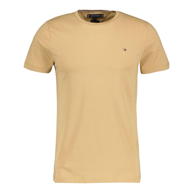 T-shirt Uomo Tommy Hilfiger - T-Shirt Stretch Slim Fit Tee - Beige