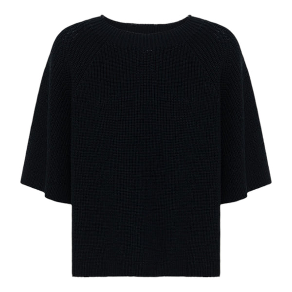 Maglie Donna Alpha Studio - Giro M/Gomito T-Shirt Fit Special Knit - Nero