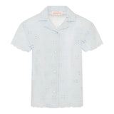 Camicie Bambina Mc2 Saint Barth - Terry Bowliing Shirt - Bianco