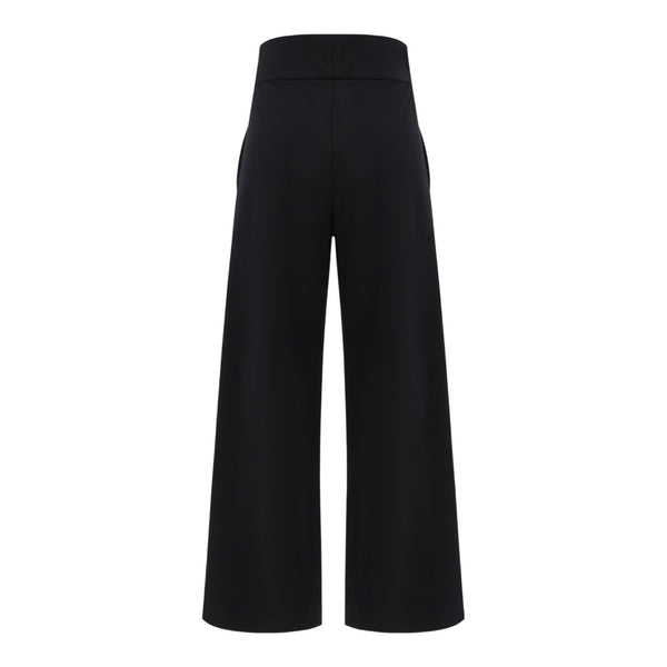 Pantaloni Donna MACRON CLUB HOUSE - Mch Fcf Wmn Lilli Milo Long Pant Wid Blk - Nero