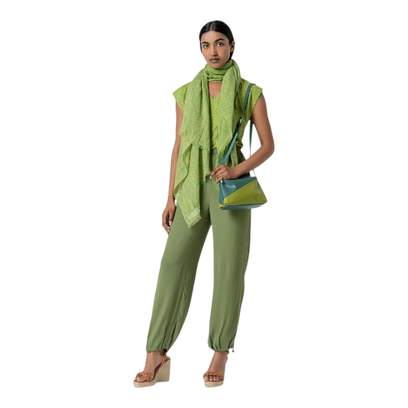 Pantaloni Donna Surkana - Pantalone jogger con stretto alla caviglia - Verde