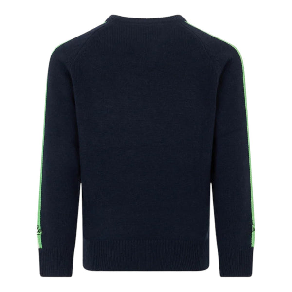 Maglioni Ragazzo Mc2 Saint Barth - Douglas R	Raglan Crewneck Jaquard Sweater - Blu