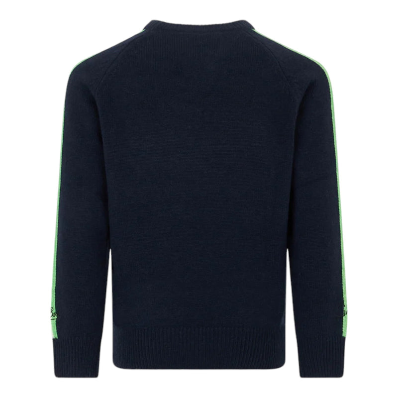 Maglioni Ragazzo Mc2 Saint Barth - Douglas R	Raglan Crewneck Jaquard Sweater - Blu