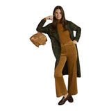 Cappotti Donna Surkana - Trench in tessuto a zigzag - Verde