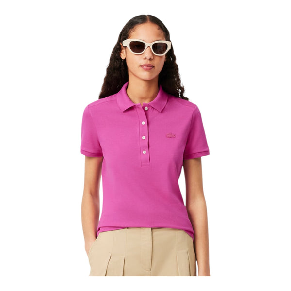 Polo Donna Lacoste - Maglietta M/C - Lilla