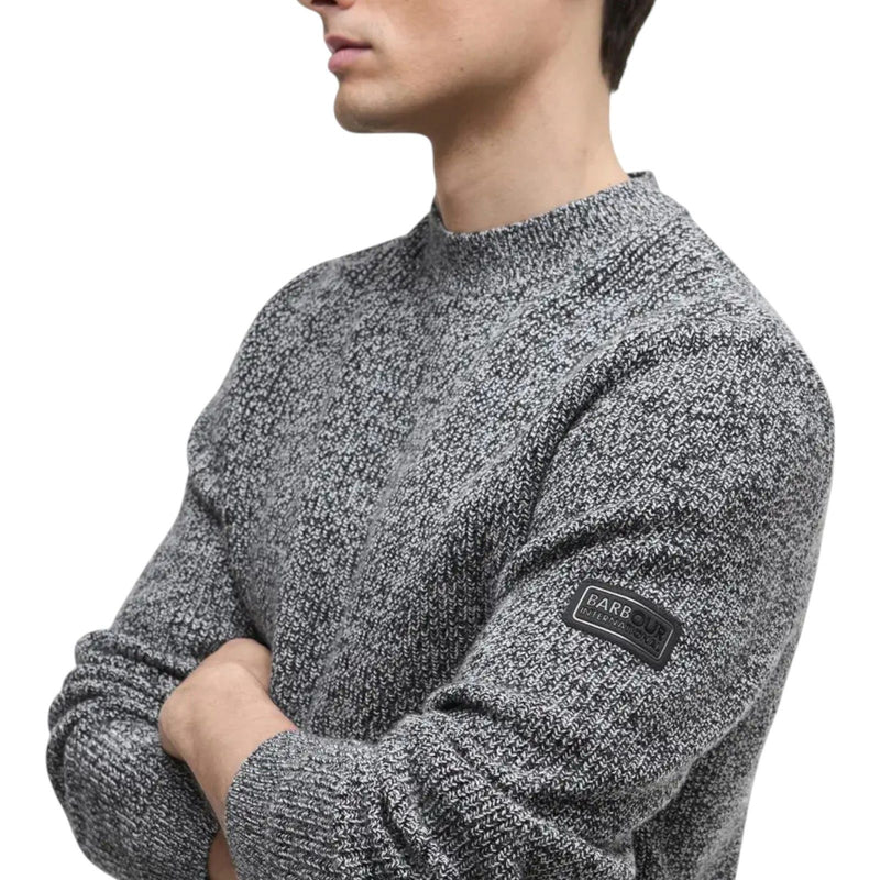 Maglioni Uomo Barbour International - Declan Yarn Twist Crew Jump - Nero