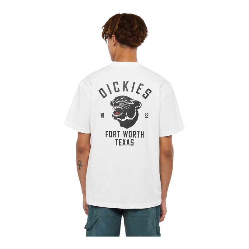T-shirt Uomo Dickies - Dickies Panther Tee Ss - Bianco