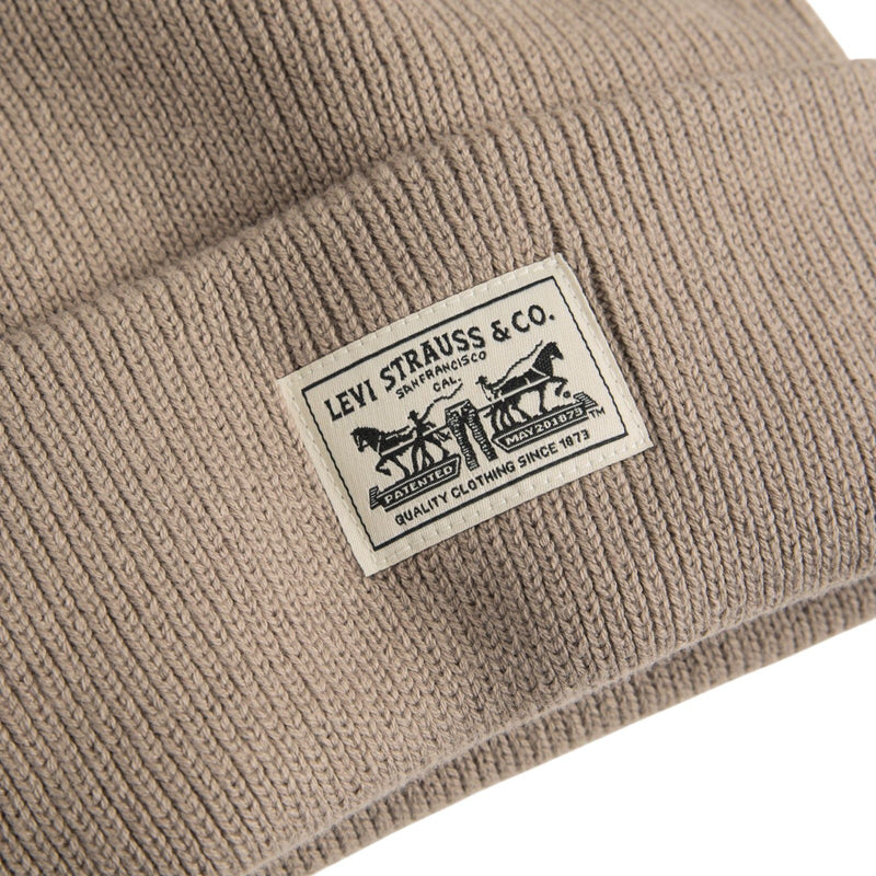 Baschi e berretti Uomo Levi's - Backpatch Beanie Bracken - Beige