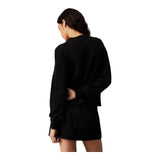 Maglioni Donna Calvin Klein - Ck Intarsia Loose Sweater - Nero