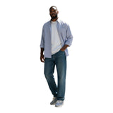 Camicie casual Uomo GMF965 - Camicia Ml Cotone - Azzurro