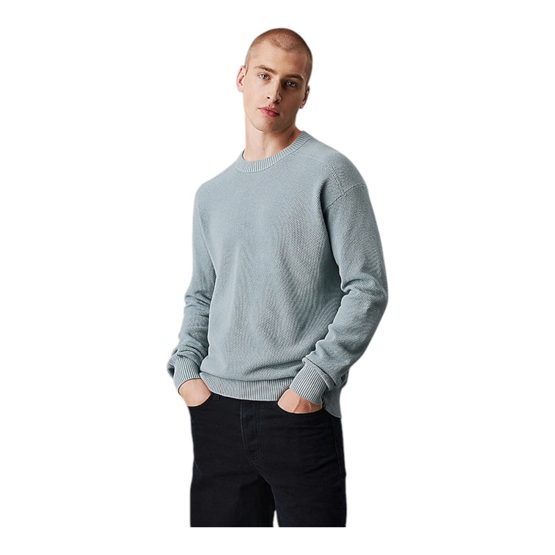 Maglioni Uomo Calvin Klein - Casual Texture Sweater - Grigio