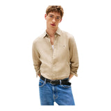 Camicie casual Uomo Tommy Hilfiger - Pigment Dyed Li Solid Rf Shirt - Beige