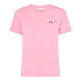 T-shirt Donna Mc2 Saint Barth - Emilie Cotton Crew Neck T-Shirt - Rosa
