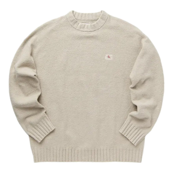 Maglie Uomo Calvin Klein - Boucle Boxy Sweater - Beige