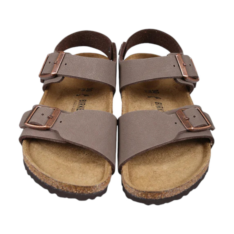 Sandali Bambino Birkenstock - New York Kids mocha, Birkibuc - Marrone