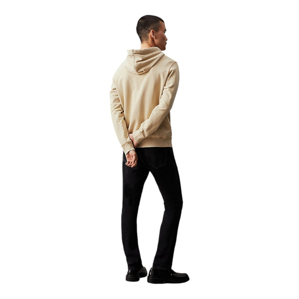 Felpe con cappuccio Uomo Calvin Klein - Washed Monologo Hoodie - Beige