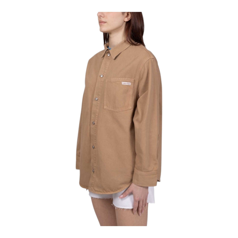 Camicie Donna Calvin Klein - 90s DENIM OVERSHIRT - Marrone
