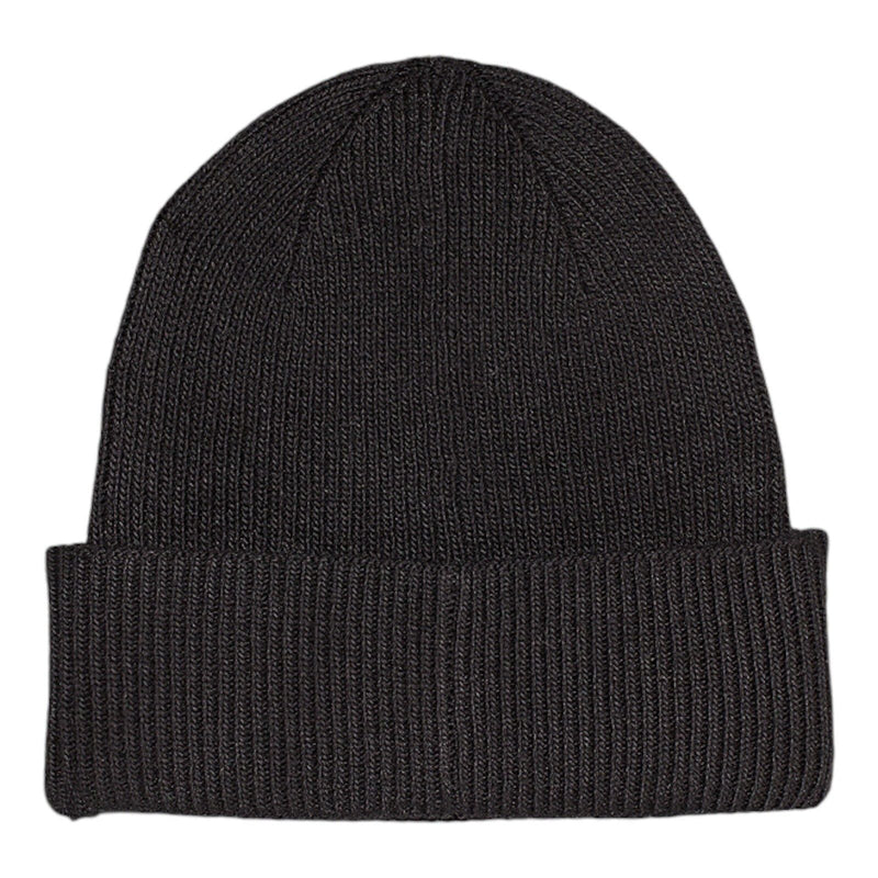 Berretti in maglia Donna Calvin Klein - Cotton/Wool Fine Rib Beanie - Nero