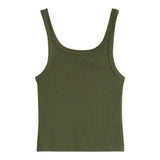 Canotte e top Donna Levi's - Essential Ribbed Tank - Verde